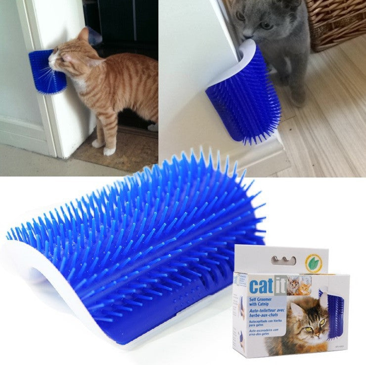 Catit Self Groomer Wall Brush Mr Fluffy Singapore