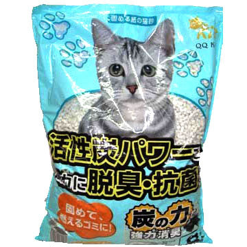 QQ Kit Cat Litter Charcoal 8L Mr Fluffy
