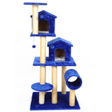 5-Tier Double House Cat Climbing Tree / Playhouse Mr Fluffy