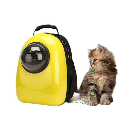 Astronaut Pet Backpack / Carrier Hard Case Mr Fluffy