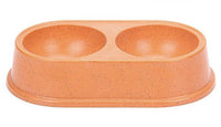 Bamboo Fiber Double Pet Bowl Mr Fluffy