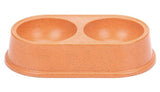 Bamboo Fiber Double Pet Bowl Mr Fluffy