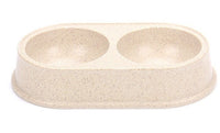 Bamboo Fiber Double Pet Bowl Mr Fluffy