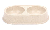 Bamboo Fiber Double Pet Bowl Mr Fluffy