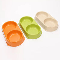 Bamboo Fiber Double Pet Bowl Mr Fluffy