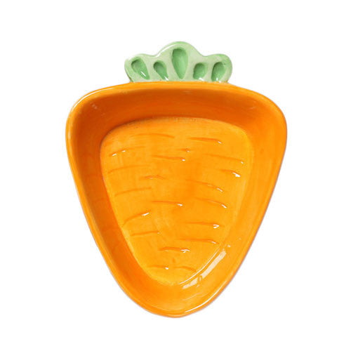 Carrot Ceramic Pet Bowl Mr Fluffy