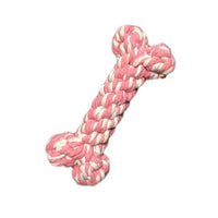 Dog Toy Woven Rope Bone Mr Fluffy