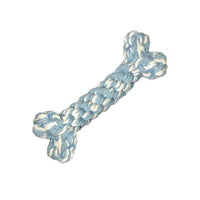 Dog Toy Woven Rope Bone Mr Fluffy