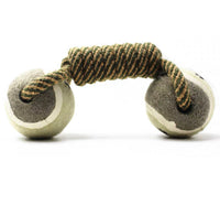 Double Ball with Knotted Rope Mr Fluffy