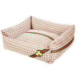 GUCCI Style Pet Cushion Bed Mr Fluffy