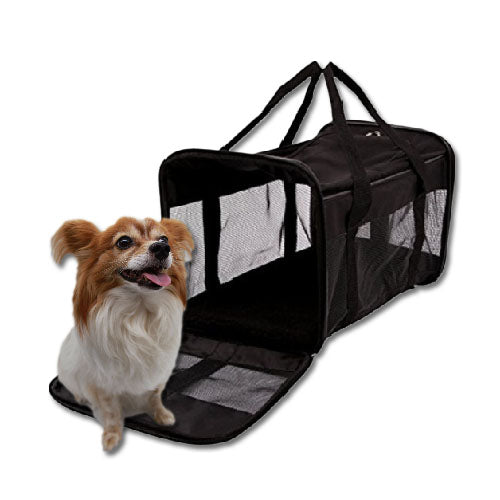 Large Pet Carrier with Netting Mr Fluffy