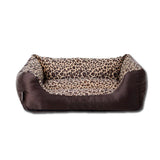 Leopard Print Pet Cushion / Pillow with Waterproof Base Mr Fluffy