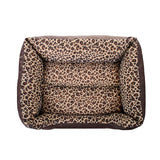 Leopard Print Pet Cushion / Pillow with Waterproof Base Mr Fluffy