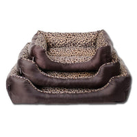 Leopard Print Pet Cushion / Pillow with Waterproof Base Mr Fluffy