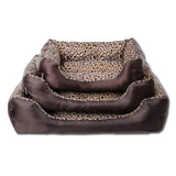Leopard Print Pet Cushion / Pillow with Waterproof Base Mr Fluffy