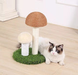 Mushroom Cat Scratch Post Mr Fluffy