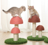 Mushroom Cat Scratch Post Mr Fluffy