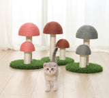 Mushroom Cat Scratch Post Mr Fluffy
