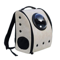 PU Leather Astronaut Pet Backpack / Carrier Mr Fluffy