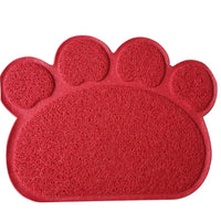 Paw Shape Cat Litter Non Slip Mat Mr Fluffy