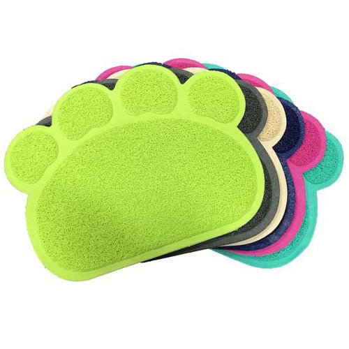 Paw Shape Cat Litter Non Slip Mat Mr Fluffy