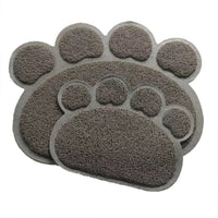 Paw Shape Cat Litter Non Slip Mat Mr Fluffy