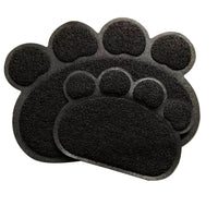 Paw Shape Cat Litter Non Slip Mat Mr Fluffy