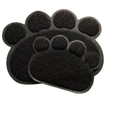 Paw Shape Cat Litter Non Slip Mat Mr Fluffy