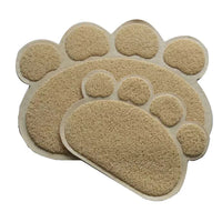 Paw Shape Cat Litter Non Slip Mat Mr Fluffy