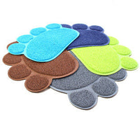Paw Shape Cat Litter Non Slip Mat Mr Fluffy
