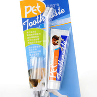 Pet Double Headed Toothbrush With Tooth Paste Set Mr Fluffy