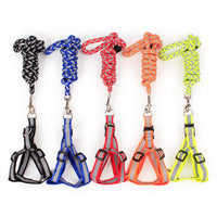 Reflective Pet Harness And Round Leash Mr Fluffy