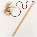 Wooden Cat Teaser Mr Fluffy