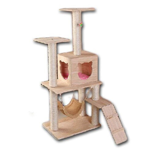 Wooden Cat Tree Mr Fluffy