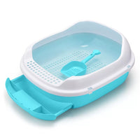 XL Cat Litter Box with Drawer Tray and Sieve Mr Fluffy