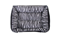 Zebra Print Pet Cushion / Pillow with Waterproof Base Mr Fluffy