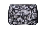 Zebra Print Pet Cushion / Pillow with Waterproof Base Mr Fluffy