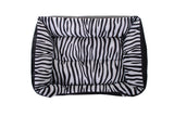 Zebra Print Pet Cushion / Pillow with Waterproof Base Mr Fluffy