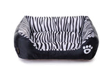 Zebra Print Pet Cushion / Pillow with Waterproof Base Mr Fluffy