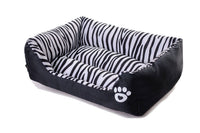 Zebra Print Pet Cushion / Pillow with Waterproof Base Mr Fluffy