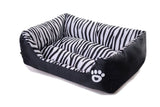 Zebra Print Pet Cushion / Pillow with Waterproof Base Mr Fluffy